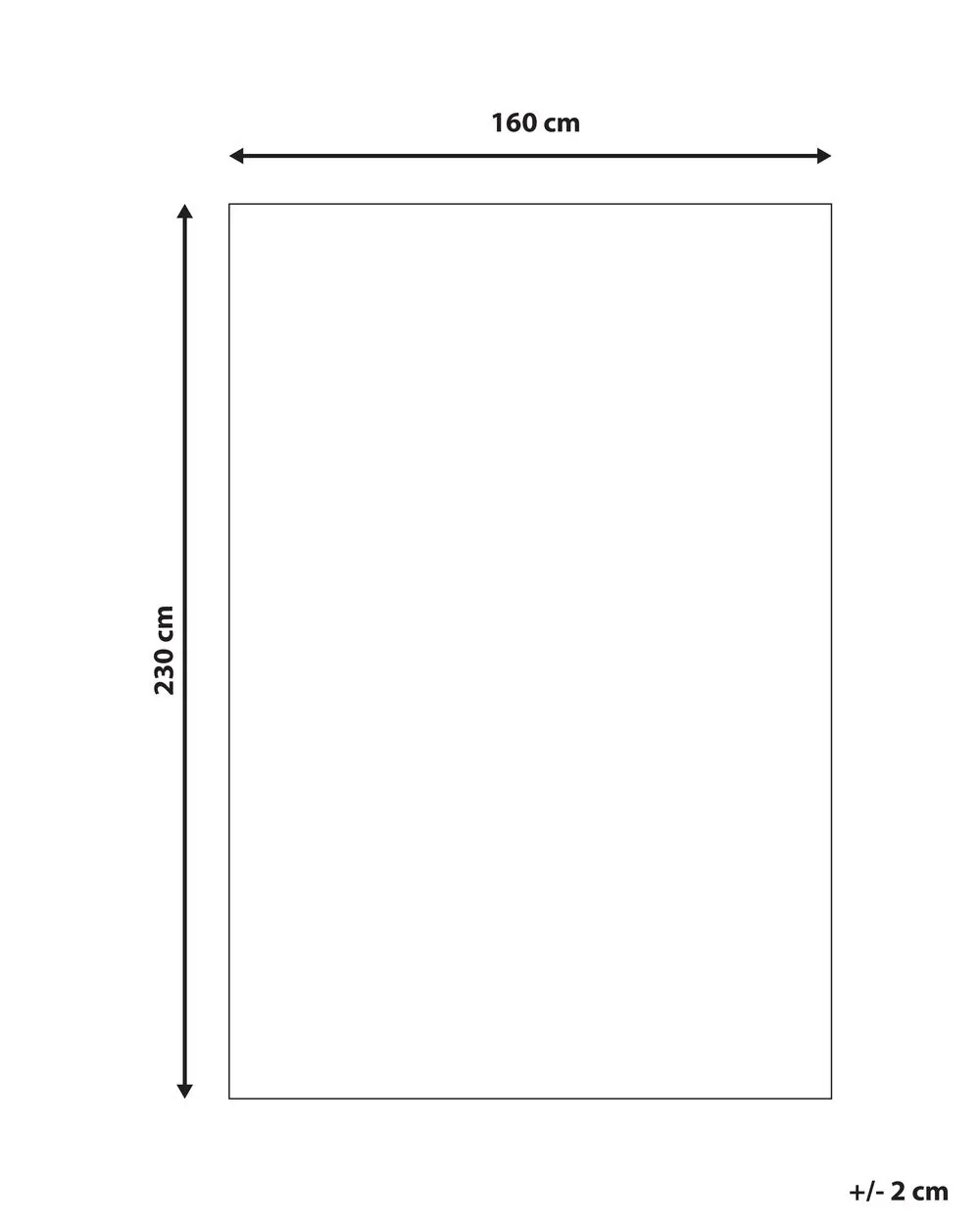 Tappeto shaggy grigio scuro 160 x 230 cm DEMRE