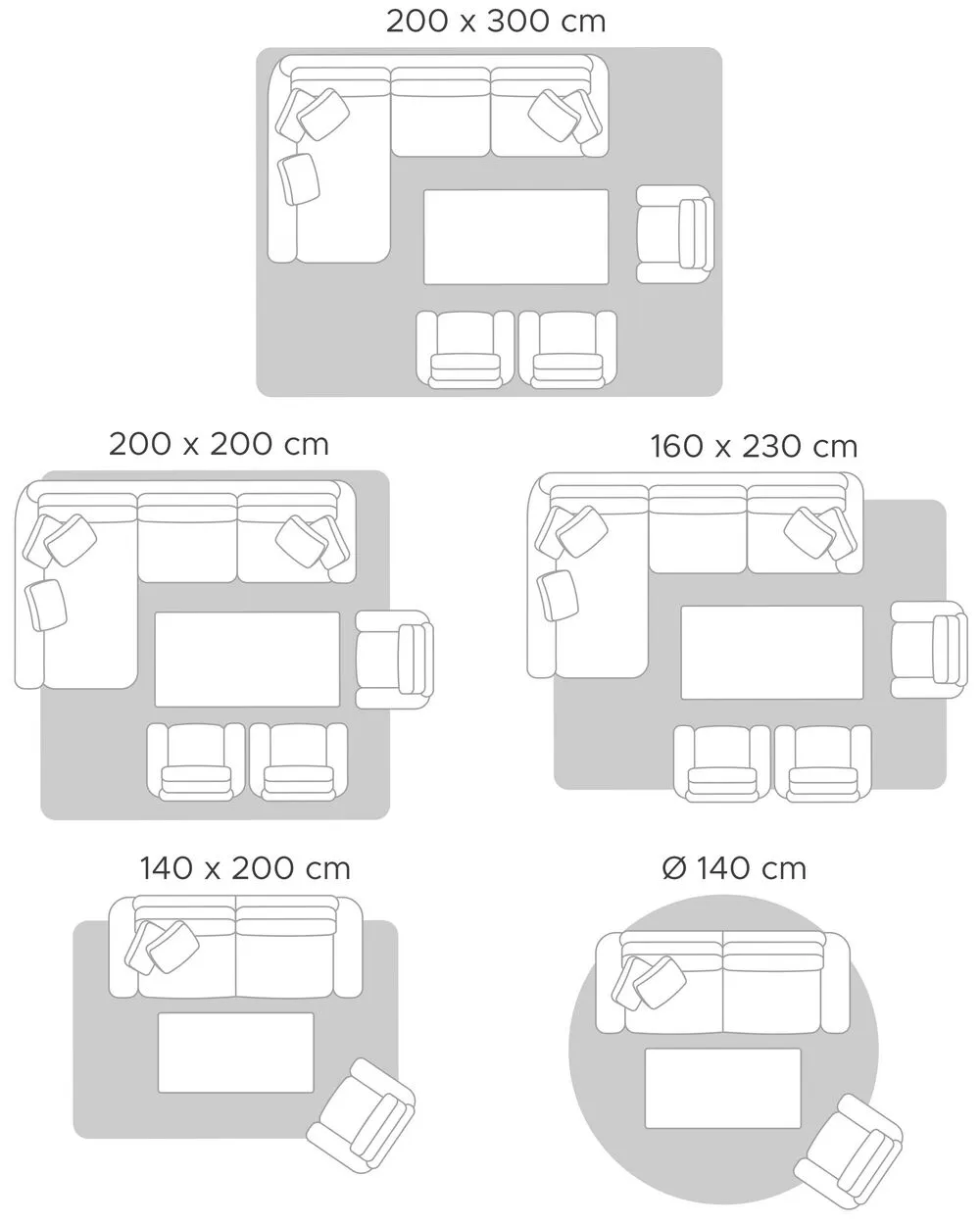 Tappeto shaggy grigio scuro 160 x 230 cm DEMRE