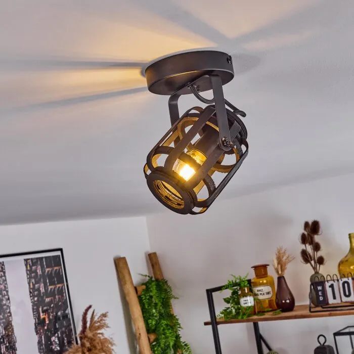 Teheran Plafoniera Nero, 1-Luce