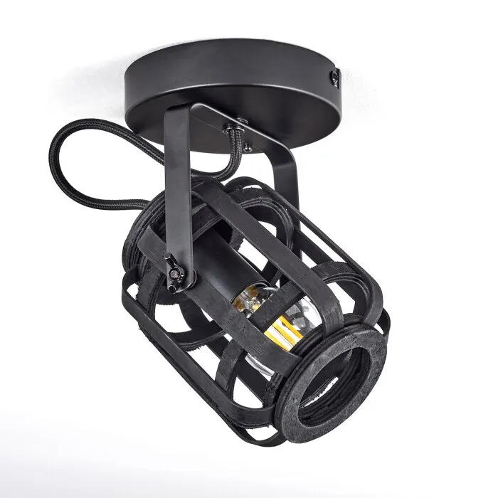 Teheran Plafoniera Nero, 1-Luce