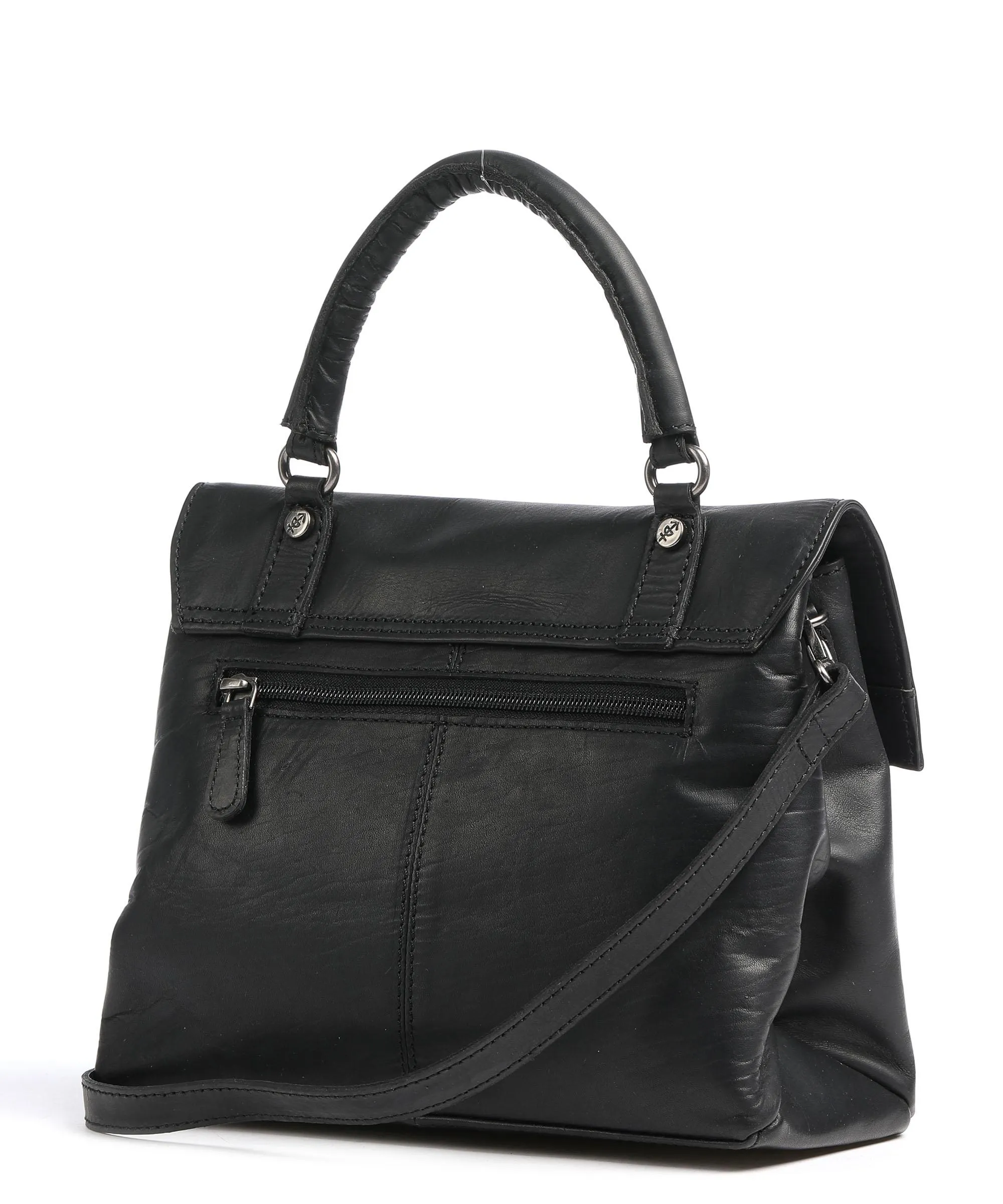  The Chesterfield Brand Rianne Borsa a mano pelle liscia nero  