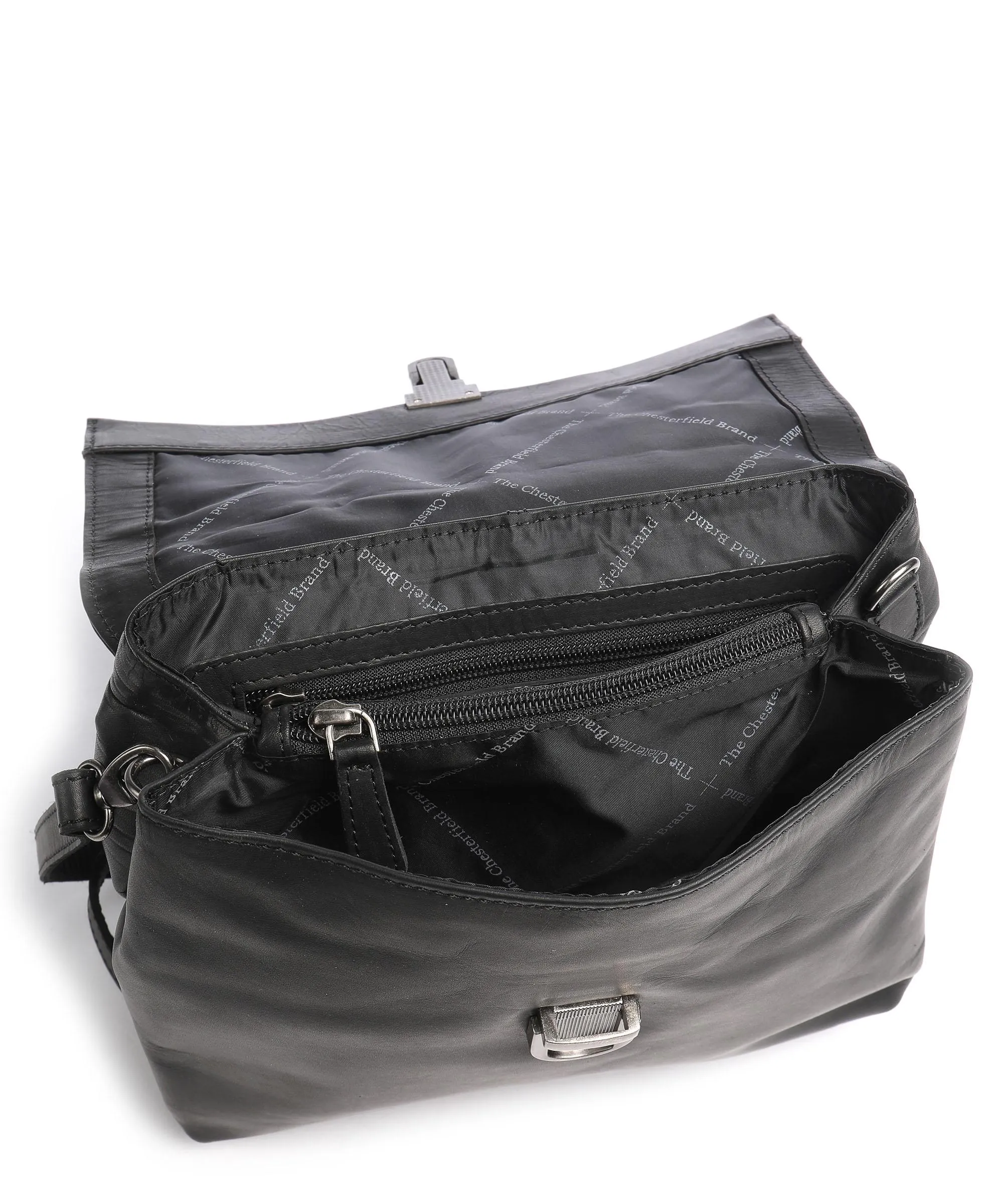  The Chesterfield Brand Rianne Borsa a mano pelle liscia nero  