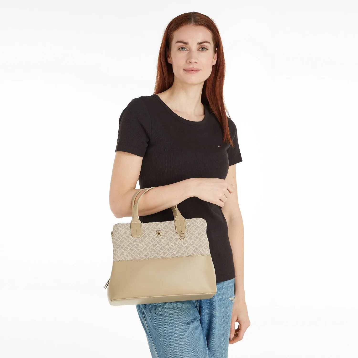 Tommy Hilfiger TH Jacquard Borsa a tracolla 28 cm