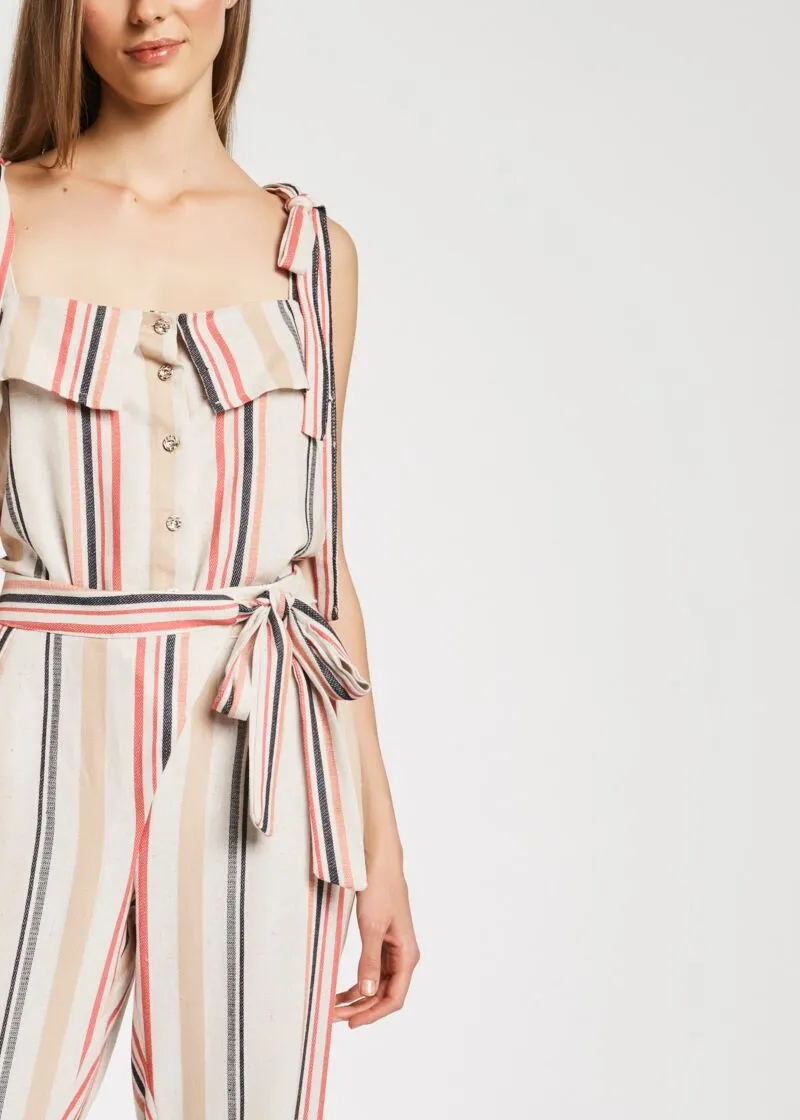 Top a righe con bottoni