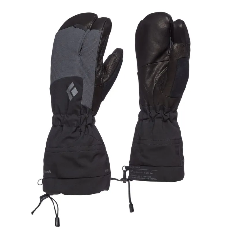 Uomo Black Diamond Soloist Finger Mittens (nero)