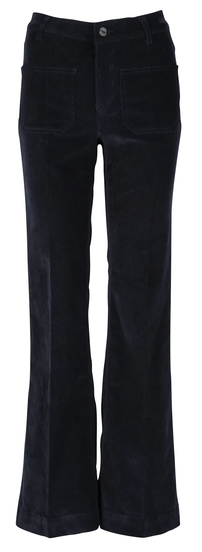  VANESSA BRUNO   DOMPAY - Pantaloni svasati in misto cotone a coste | Blu