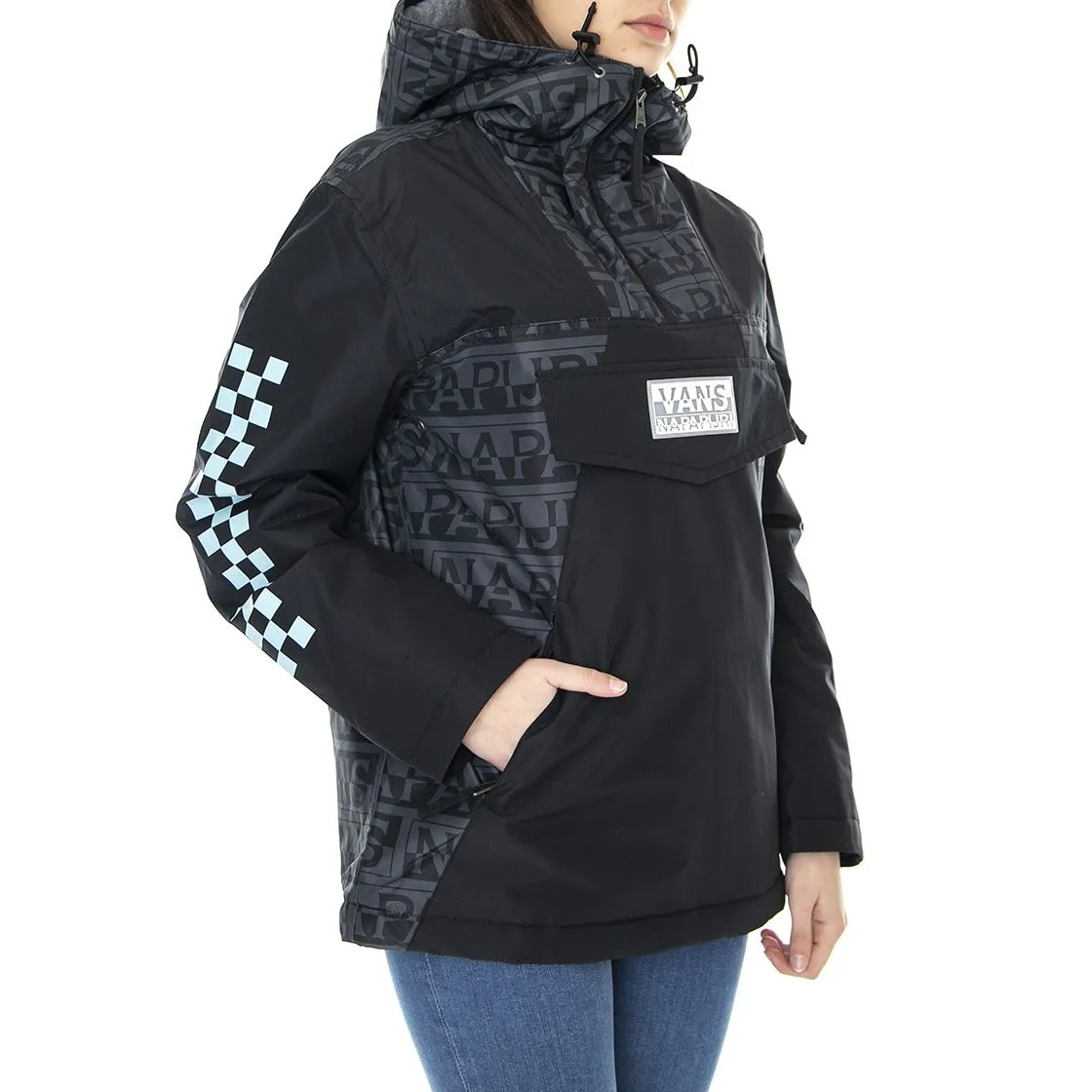 Vans Vans x Napapijri Anorak - Giacca Invernale con Capuccio Donna Nera    