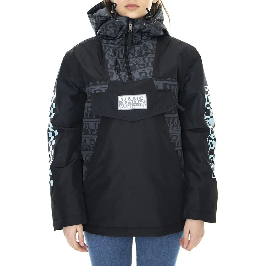Vans Vans x Napapijri Anorak - Giacca Invernale con Capuccio Donna Nera    