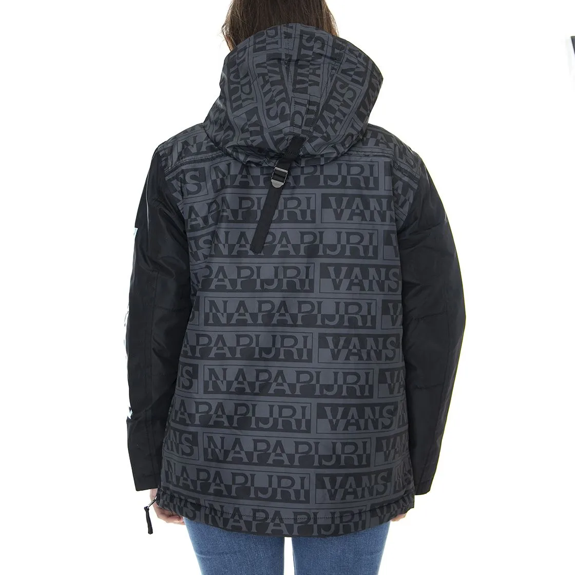 Vans Vans x Napapijri Anorak - Giacca Invernale con Capuccio Donna Nera    