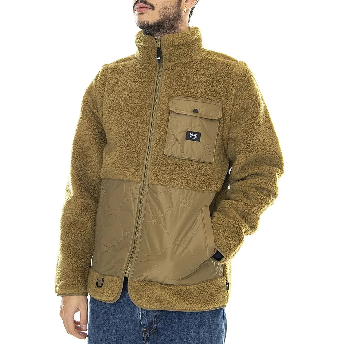 Vans Weber Nutria - Giacca Invernale Collo Alto Uomo Verde    