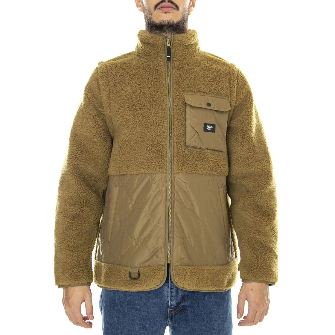 Vans Weber Nutria - Giacca Invernale Collo Alto Uomo Verde    