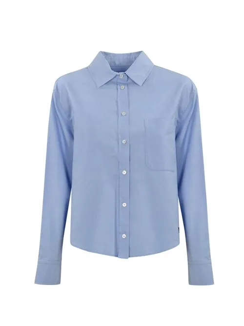 WEEKEND MAX MARA     Camicia Jock in Oxford di cotone azzurro