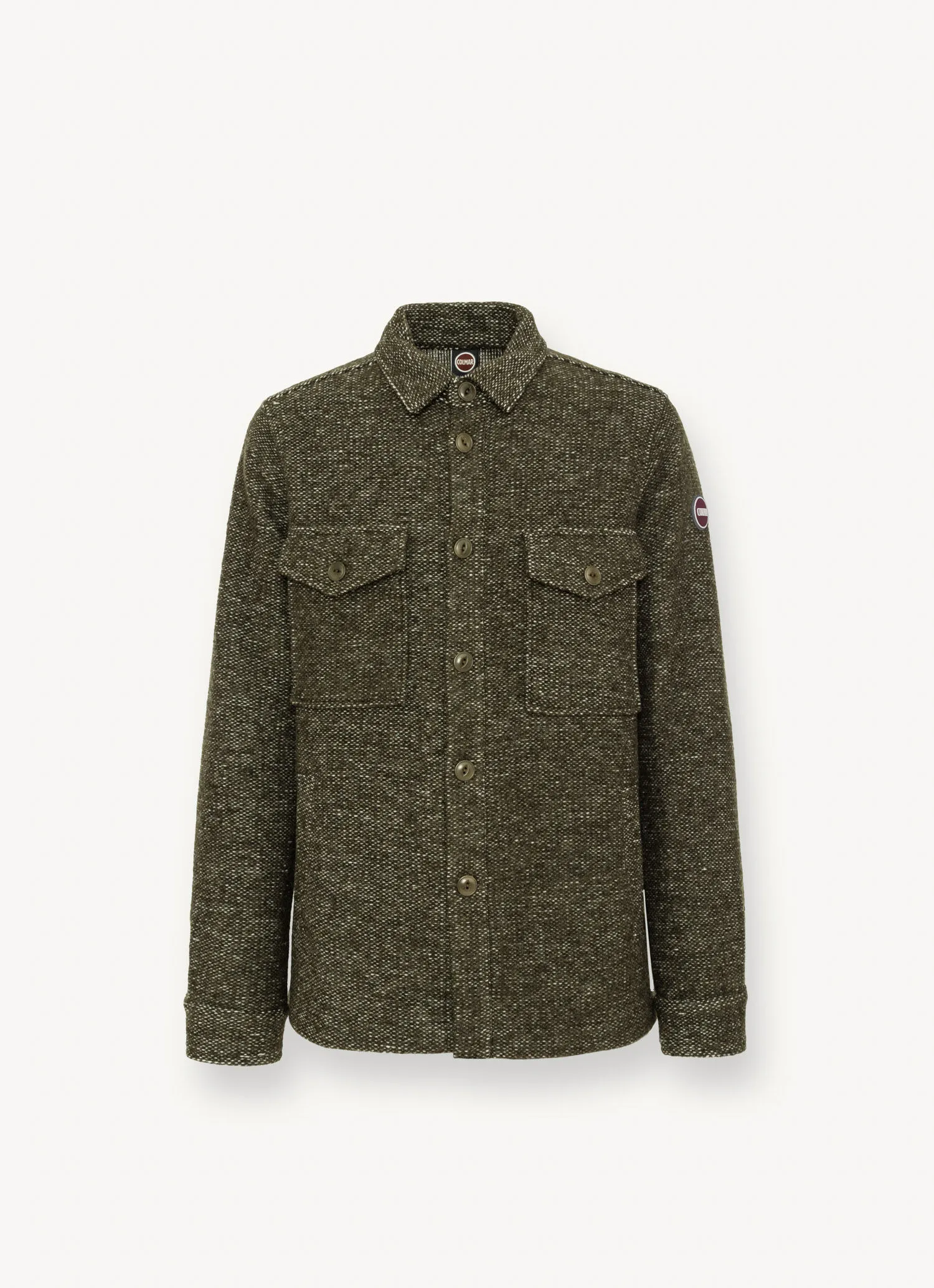 Wool blend flannel shirt
