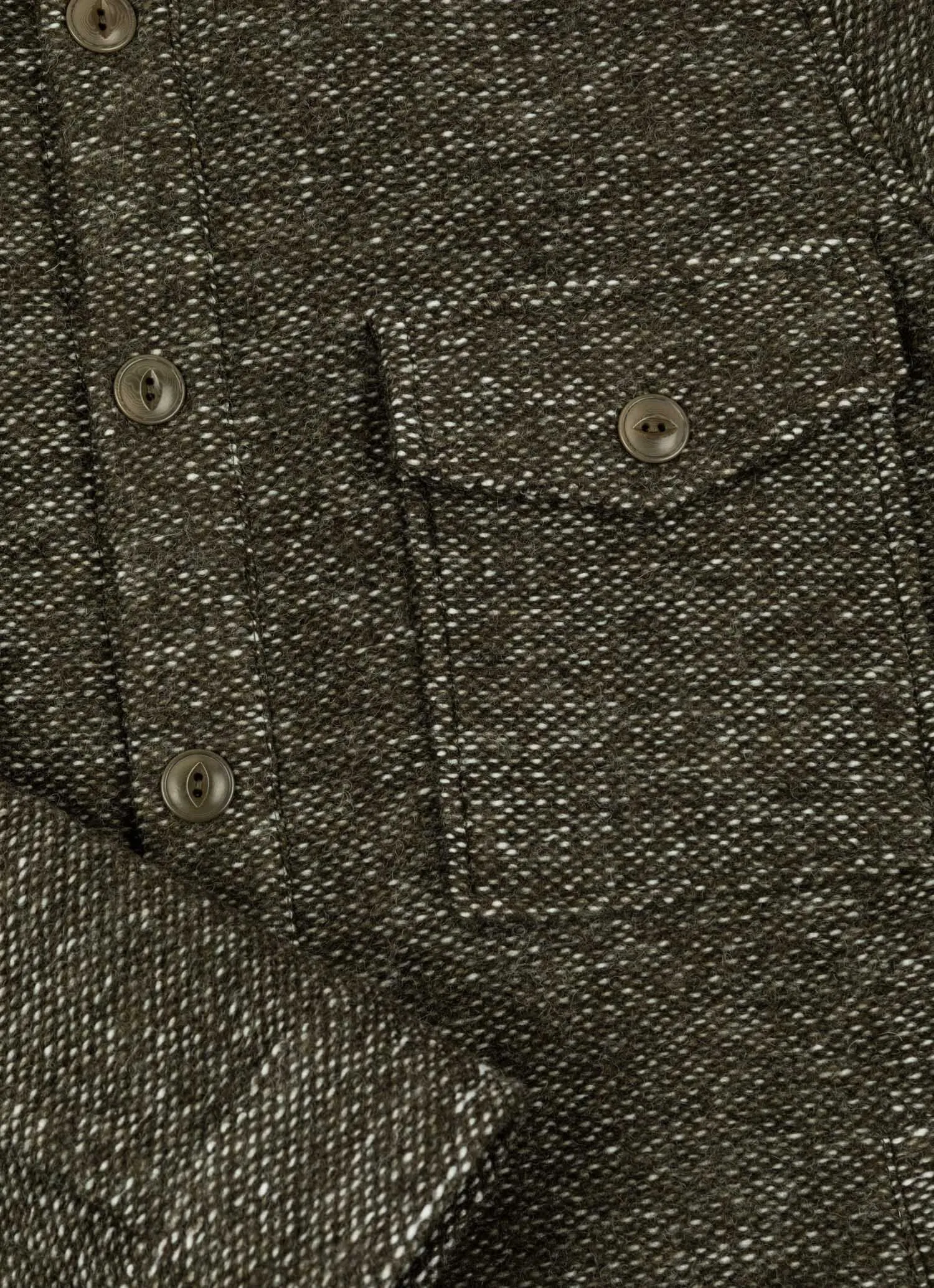Wool blend flannel shirt