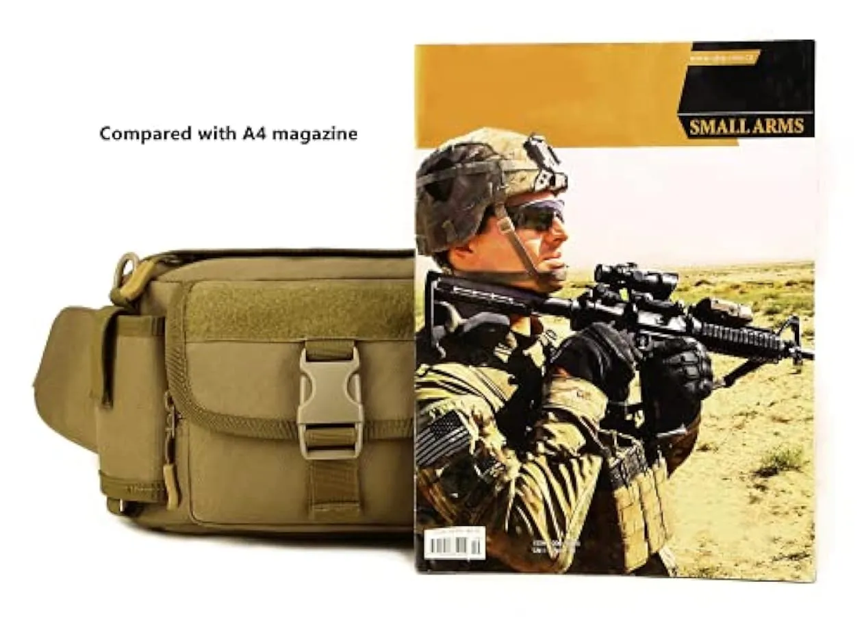 Yakmoo Grande Marsupio Sportivo Impermeabile Molle Sistema Borsetta a Tracolla Militare Tattico Borsa per Outdoors 240570819