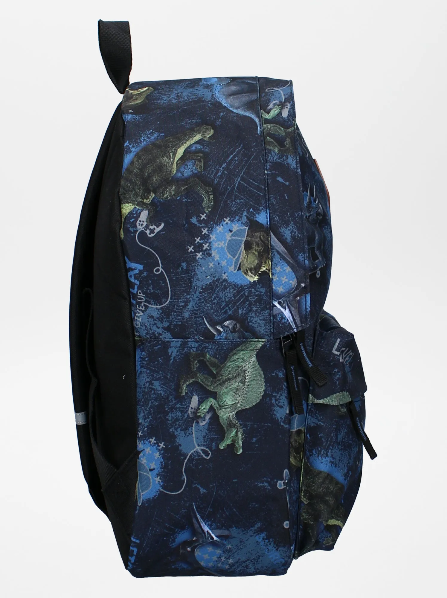 Zaino con stampa dinosauri - blu