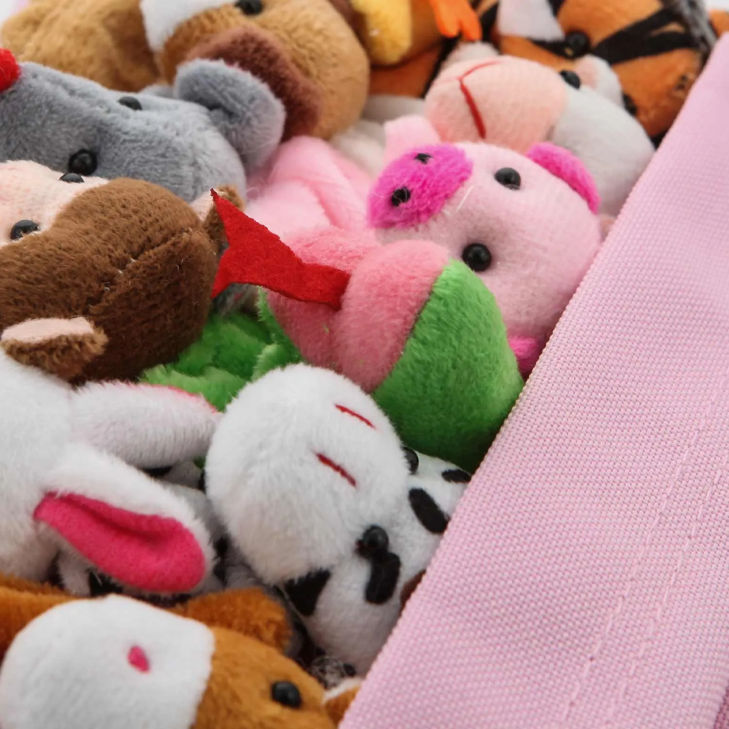 Zaino Rosa Con Mini Peluches Bambina E Teenager